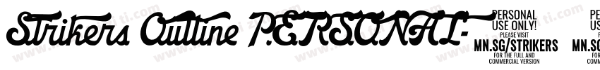 Strikers Outline PERSONAL字体转换